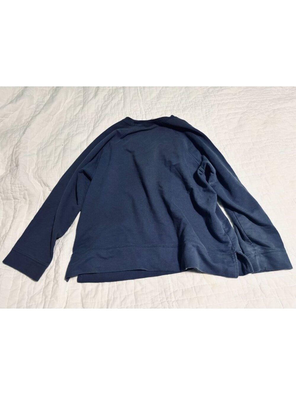 Real Comfort Long-Sleeve Navy Crewneck Sweatshirt Size XL Made In Turkey